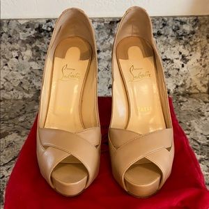 Christian Louboutin Academa 120 Kid Nude
